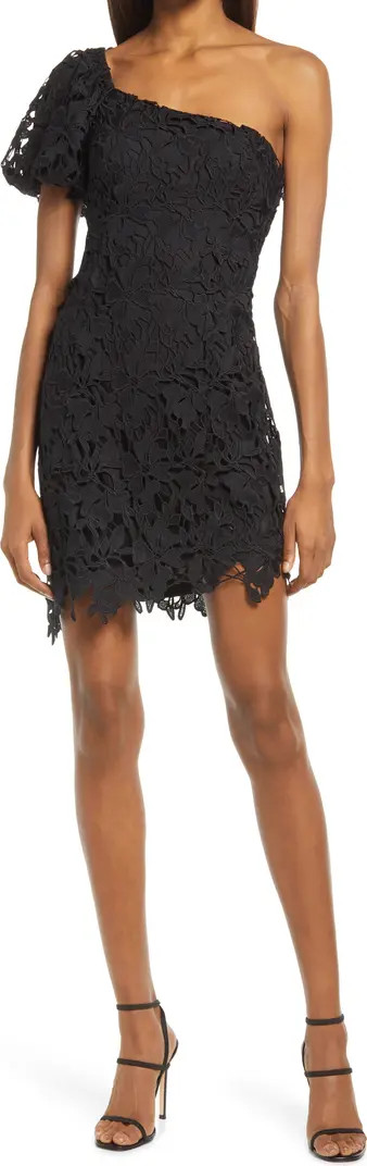 Lace One-Shoulder Minidress | Nordstrom