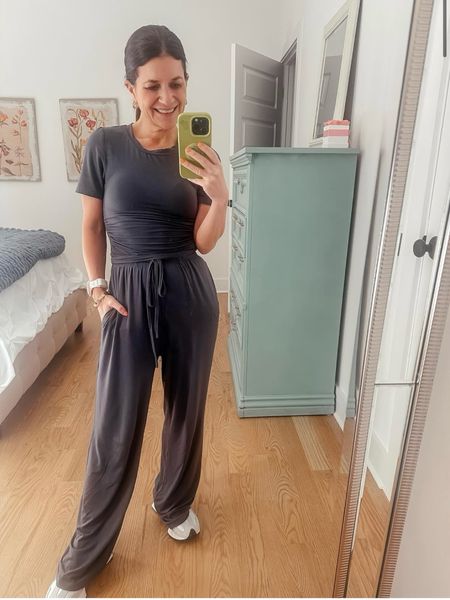 AMAZON- Loungewear 
I am loving this short sleeve and flowy drawstring pants set, it is super comfy and perfect for lounging in or running errands!


#LTKStyleTip #LTKFindsUnder50 #LTKFindsUnder100
