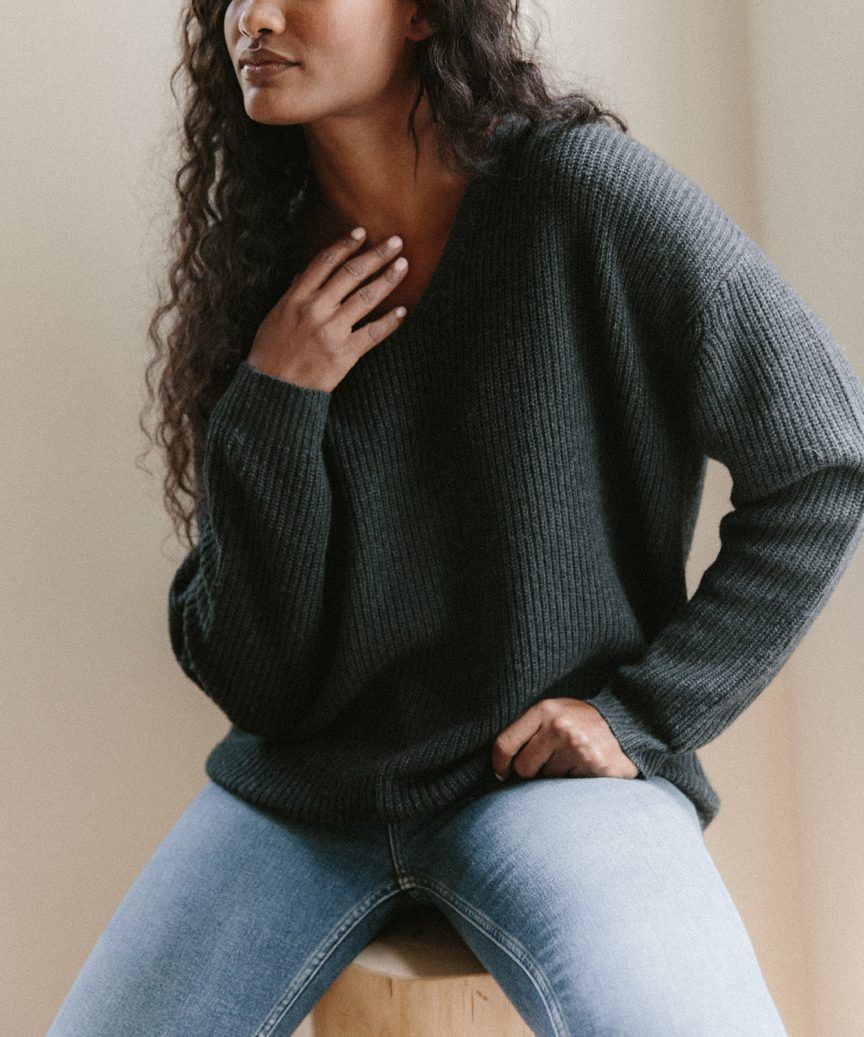 Cabin Sweater - Charcoal | Jenni Kayne | Jenni Kayne