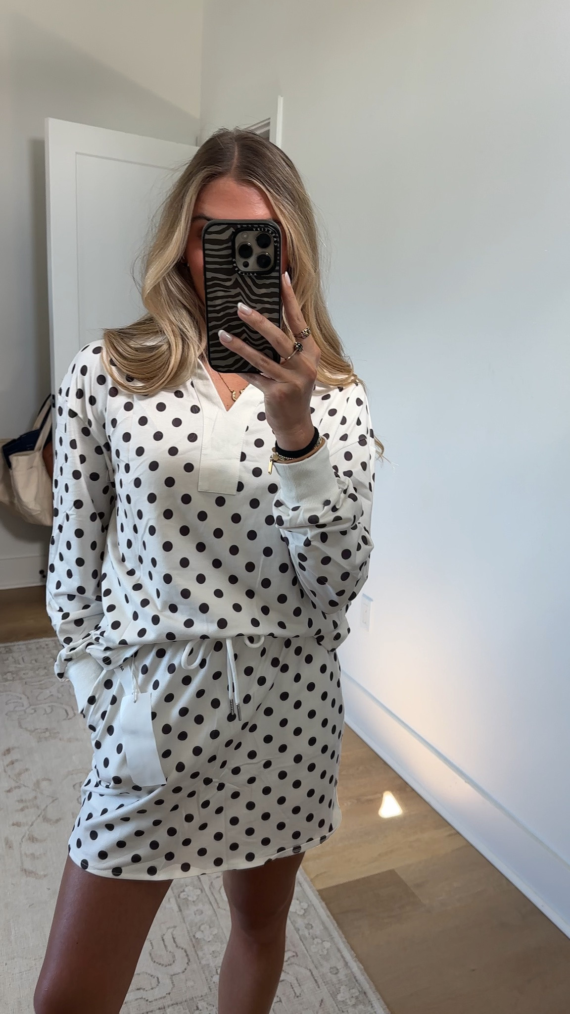 Amazon size small Fisoew Womens Polka Dot 2 Piece Outfits Casual Long Sleeve Sweatshirt Skirt Set Workout Skort Set Matching Lounge Sets

#LTKootd #LTKSaleAlert #LTKSeasonal