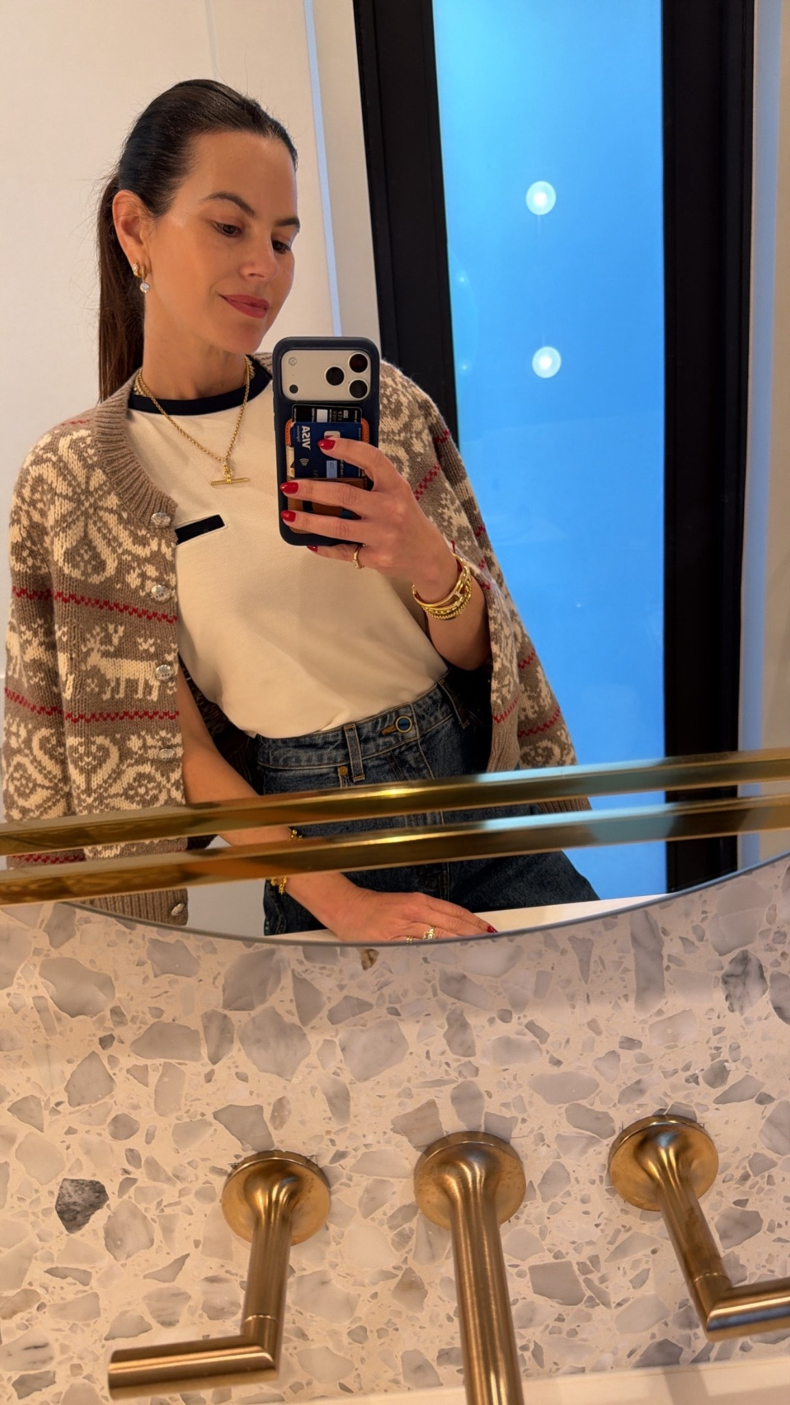 Cardigan size small and tee size small 