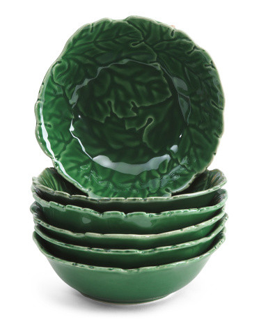 6pk Stoneware Sculpted Leaf Plates | TJ Maxx