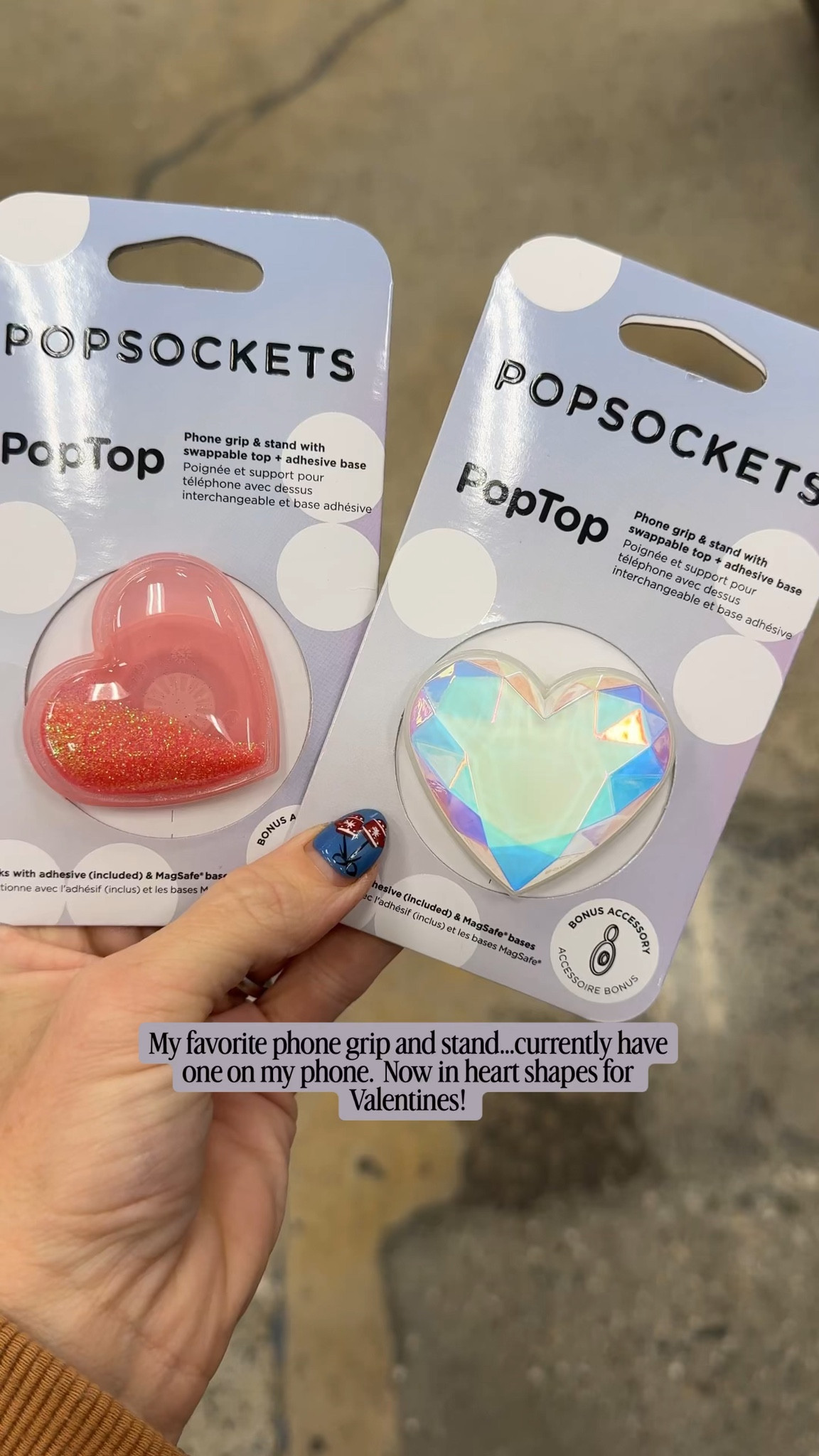 Target finds!  These heart shaped phone grips and stands would make super cute Valentine’s Day gifts for your girls. This brand is my favorite phone group. I have one on my phone right now. And these hearts are just so cute. They are also interchangeable.

#ValentinesDayGifts  #ValentinesDay #TechGifts #GiftsForHer

#LTKKids #LTKSeasonal