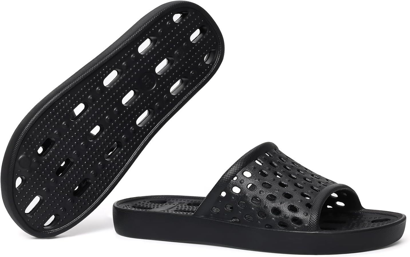 Litfun Shower Shoes for Women Non-Slip Quick Dry Shower Slippers Lightweight Pool Sandals with Dr... | Amazon (US)