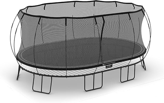 Springfree Oval Outdoor Backyard Trampoline w/ Safety Flexi Net Enclosure & Soft Edge Mat - Sprin... | Amazon (US)