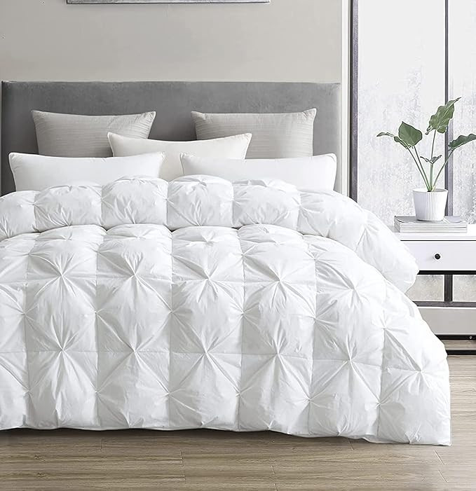 SLEEP-NEST Oversized King 120" x 98" Pinch Pleat Palatial King Duvet Insert with 8 Tabs/Loops 1 P... | Amazon (US)