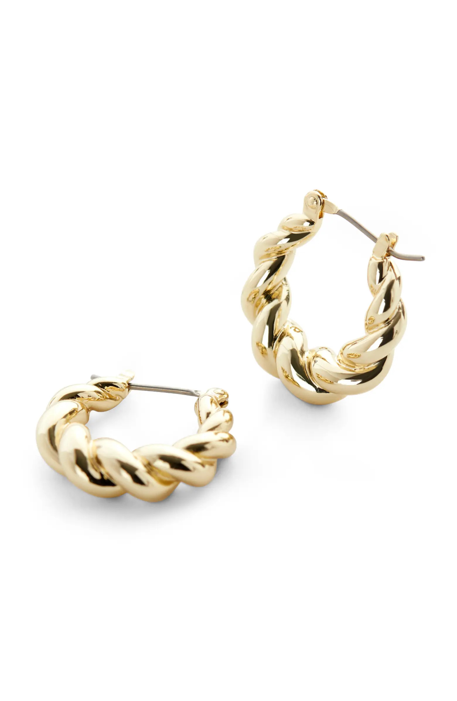 Twisted Hoop Earrings - Paris | Nordstrom