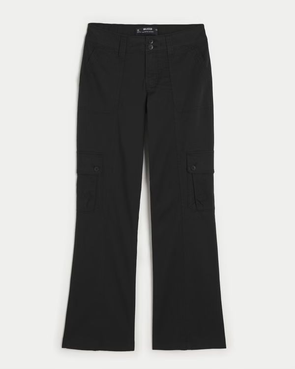 Mid-Rise Relaxed Boot Cargo Pants | Hollister (US)