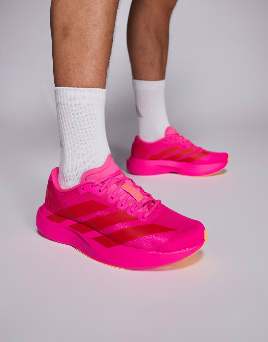 adidas Running Adizero EVO SL trainers in hot pink and red exclusive to ASOS | ASOS (Global)
