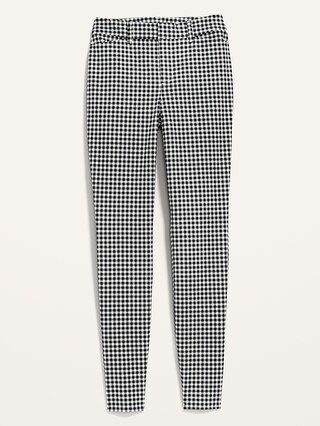 High-Waisted Pixie Gingham Full-Length Pants for Women | Old Navy (US)