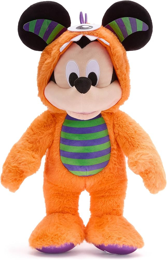 DISNEY STORE Official Mickey Mouse Halloween Plush - Disney Halloween Stuffed Animal with Embroid... | Amazon (US)