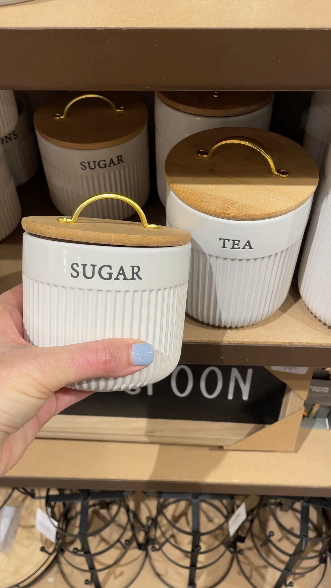 These are the cutest! Sugar, Tea and Coffee canisters, fluted detail is so pretty, also has airtight suction lid. 

#LTKVideo #LTKhome