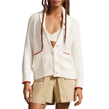 Gupgi Women s Fall Knit Sweater Cardigan V Neck Long Sleeve Button-Down Contrasting Color Back Lobster P attern Knitwear | Walmart (US)