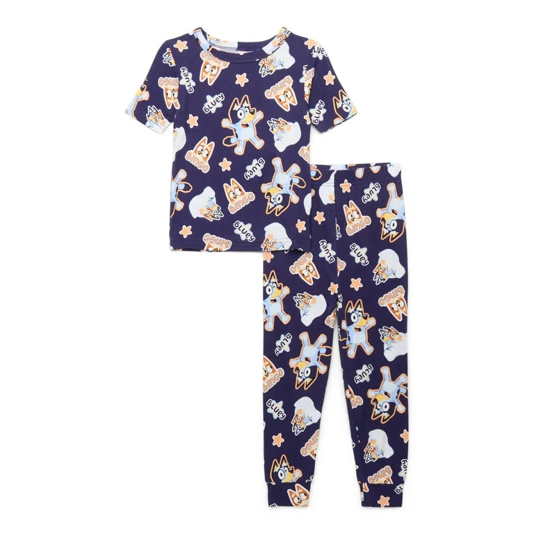 Character Toddler Viscose Unisex 2-Piece Pajama Set, Sizes 12M-5T | Walmart (US)