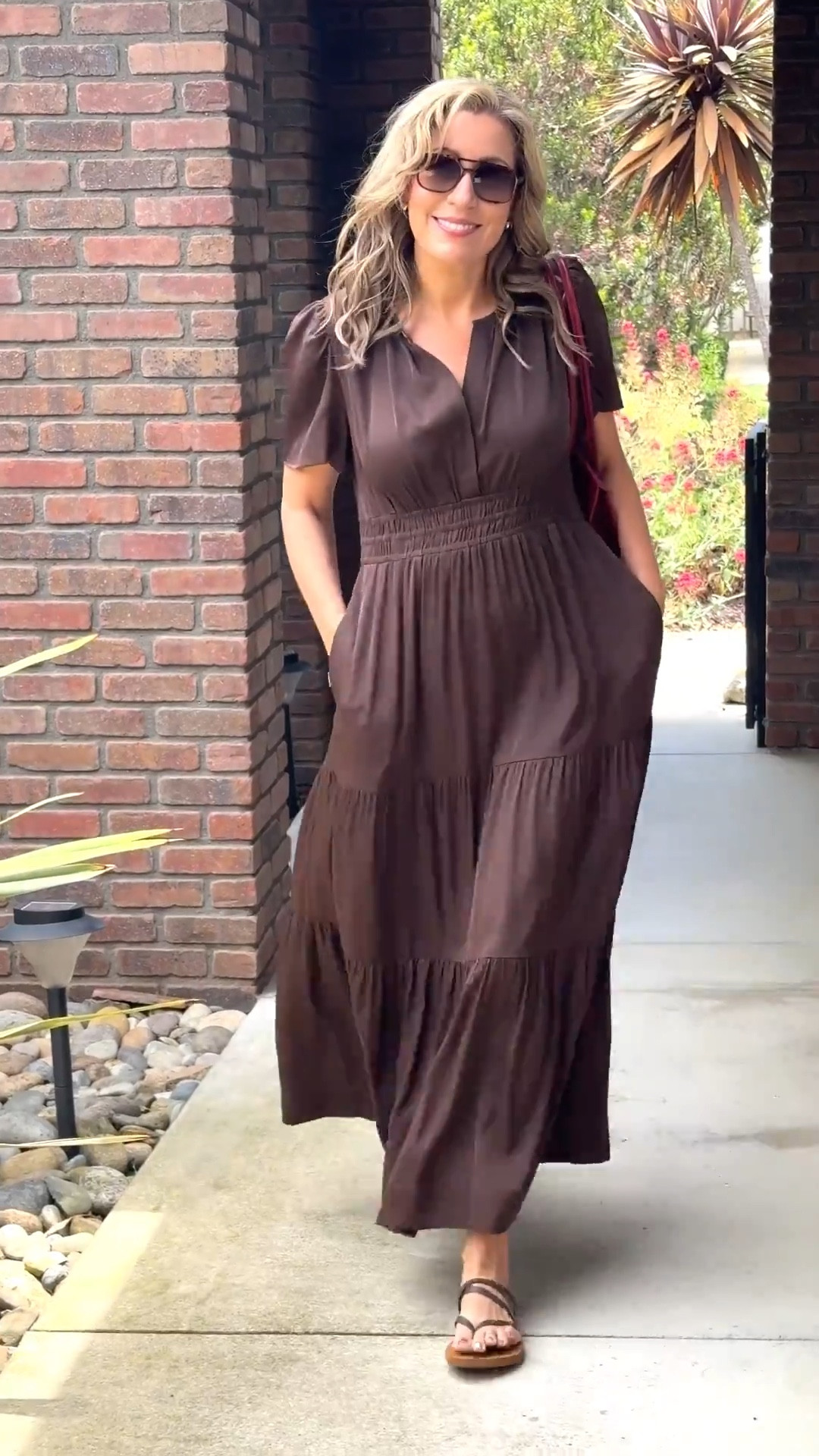 One of my favorite summer essentials: this tiered silk maxi dress from Quince 🤎 It’s made from washable silk with a beautiful drape and easy silhouette. I styled it simply with flat sandals and a structured leather purse for an elevated, effortless look. In my “Summer Essential’s” YouTube video, I go over the details of this dress and why it’s a must-have in a timeless wardrobe.

🎥 Watch the full review + styling inspo on my YouTube Channel!

#ootd #summerstyle #quince #summeressentials #womensfashion #fashionover40 #fashionover50 #classicwardrobeessentials #capsulewardrobe #modestoutfits #stylishandgrateful #stylish&grateful #effortlesschic #classycasual #casualoutfits #LTKsummer #LTKover40 #LTKwomen #LTKfinds #LTKstyletip

#LTKSeasonal #LTKSummerEdit #LTKOver40