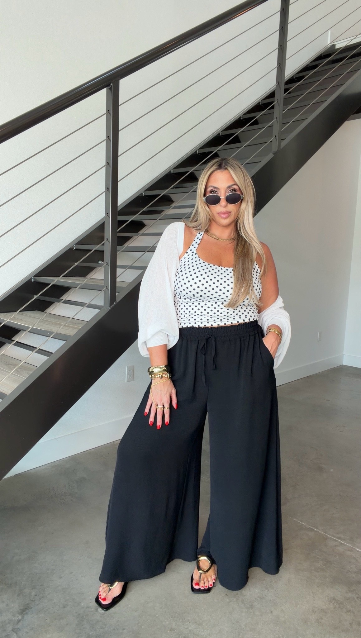 Midsize Elevated casual summer outfit 

Pants XL
Shrug XL
Compression tank L
There is enough compression to go braless or Iinked my fav busty bra. My go to sandals (very comfortable and true to size)

#LTKootd #LTKOver40 #LTKMidsize