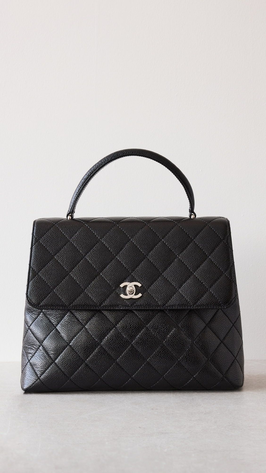Chanel Top Handle Kelly Shoulder Bag, Caviar | Shopbop