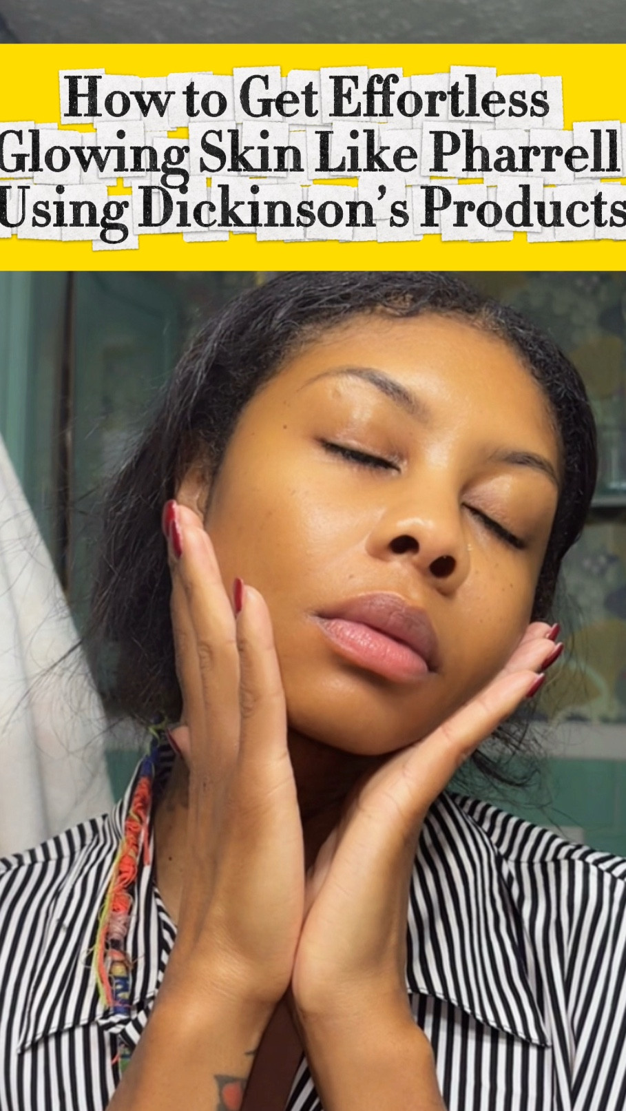 Everyone keeps asking how to get that healthy, glowing skin that looks like you’ve been drinking water and minding your business 😌
In this video, I’m showing how I use Dickinson’s Hydrating Gel Cleanser, Pore Perfecting Foaming Cleanser, and the viral Pore Cleansing Toner (the one that got my million-view video 👀).
This routine gives Pharrell-level glow  #glowingskin #skin 
#SkincareRoutine
#doublecleanse 
#pharrellwilliams 
#beautyproduct  #skinroutine #rosewater