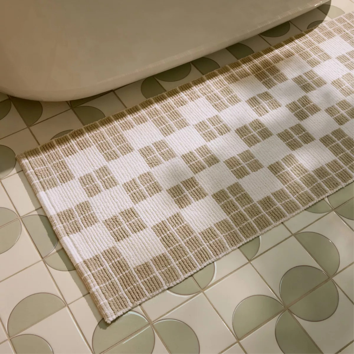 1'6"x2'6" Cotton Tile Tub Mat Cove - Parachute for Target | Target