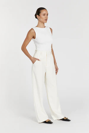 SIENNA OFF WHITE KNIT TANK | DISSH