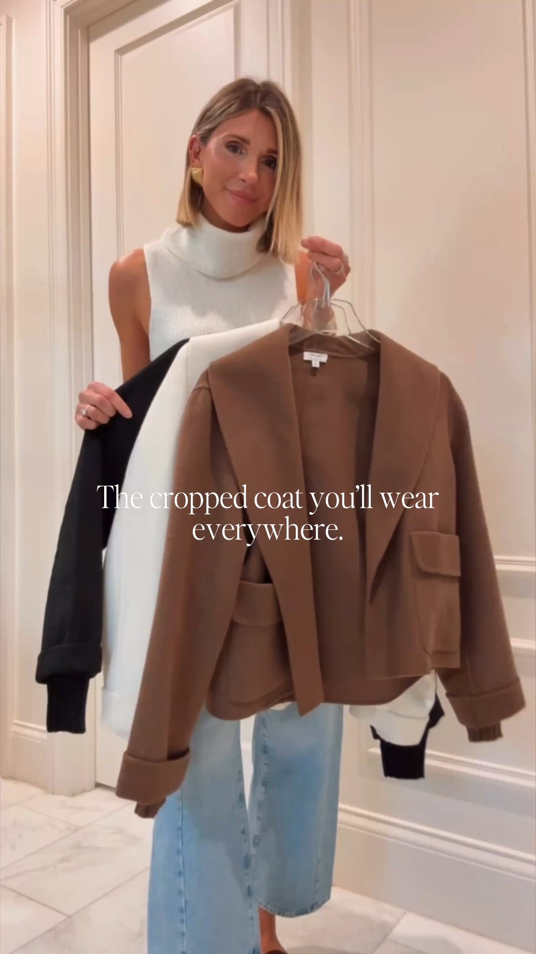 The dropped cost you will wear everywhere / fits tts I'm wearing size smalll