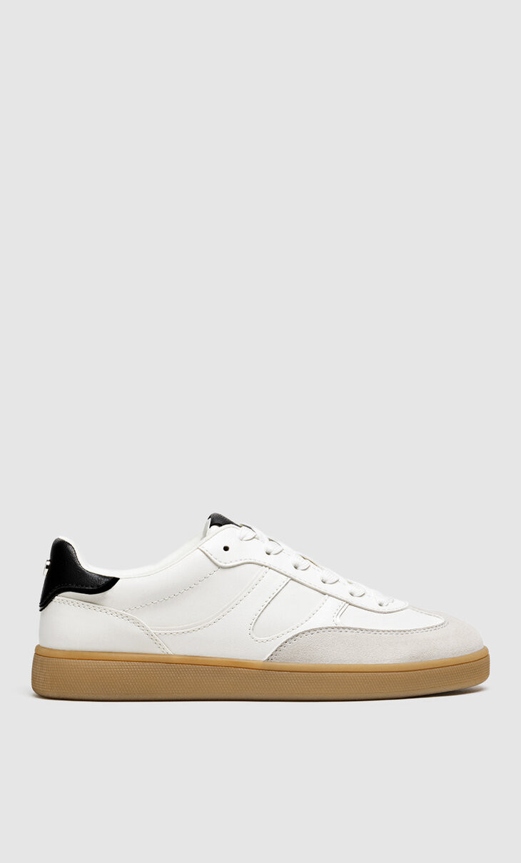 Casual retro trainers - Women's fashion | Stradivarius United Kingdom | Stradivarius (UK)