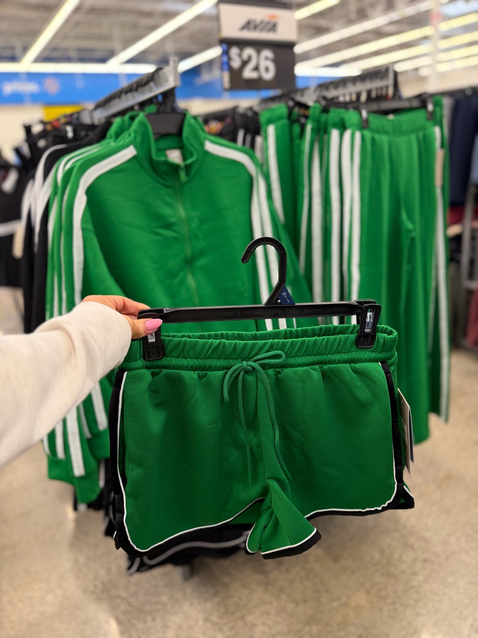 New track pants at Walmart! Comes with the matching shorts & jacket. Looks so expensive 🤍🤌

#LTKmomlife #LTKTravel #LTKootd