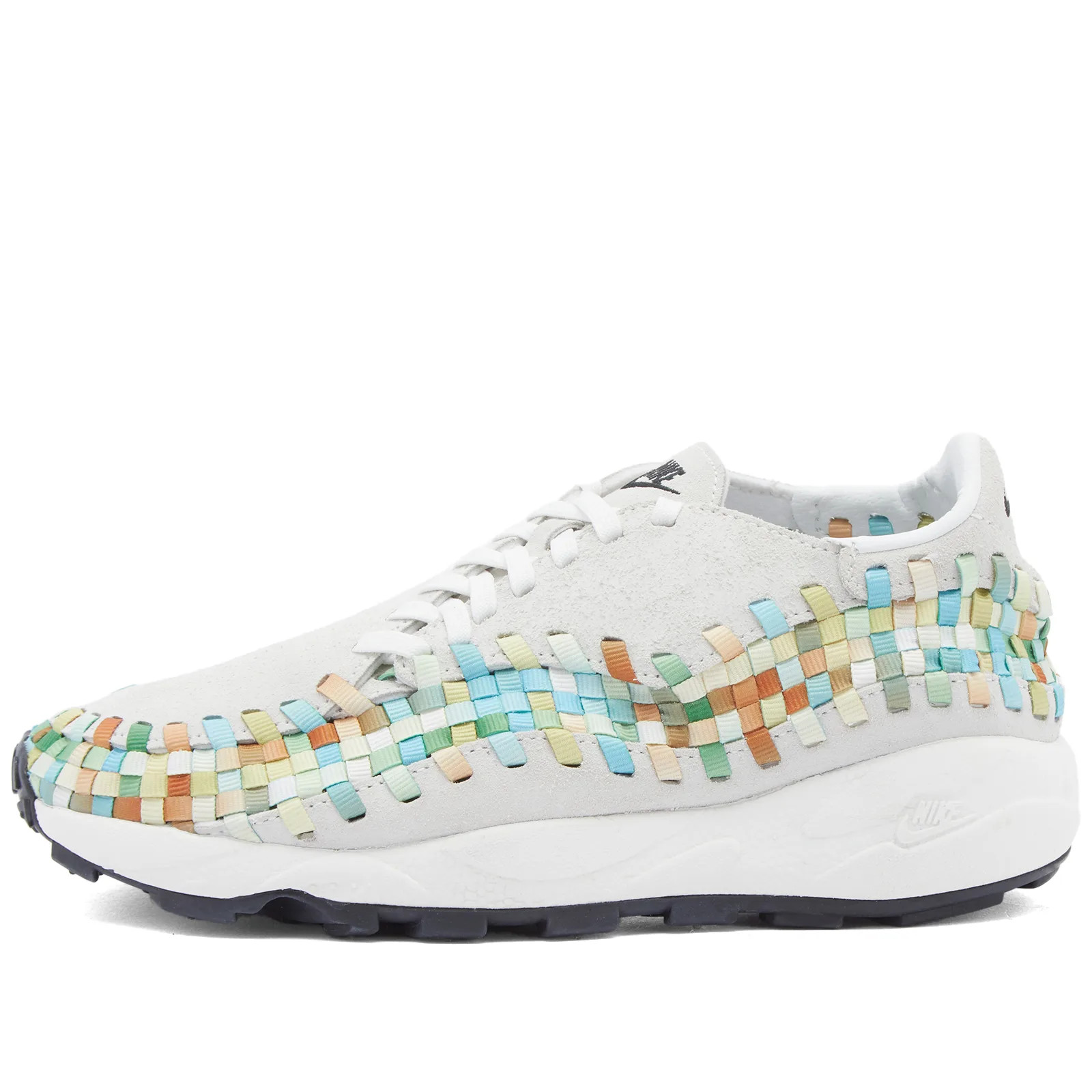 Nike Air Footscape Woven Sneakers in Summit White/Black/Multi, Size UK 4 | END. Clothing