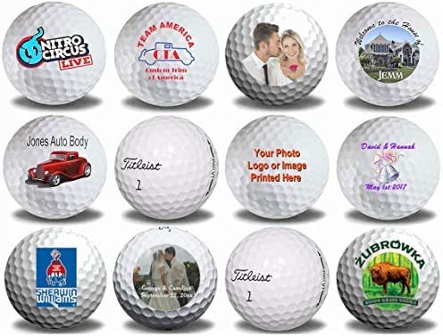 1 Dozen Titleist Pro V1 Custom Logo Refinished Mint Golf Balls • Now Available in Christmas Rib... | Amazon (US)