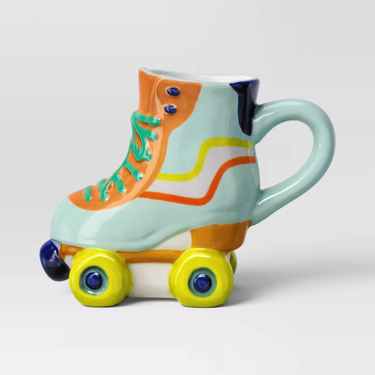 13.4oz Earthenware Figural Roller Skate Mug - Room Essentials™ | Target