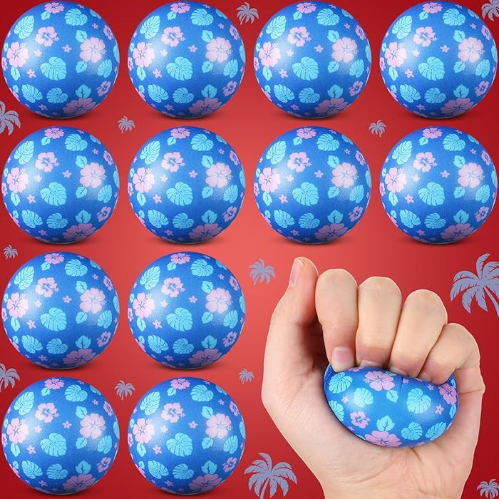 Soulchen 12 Pcs Hawaii Party Favors Stress Balls, Sensory Fidget Toys Gifts for Kids Cartoon Birt... | Amazon (US)