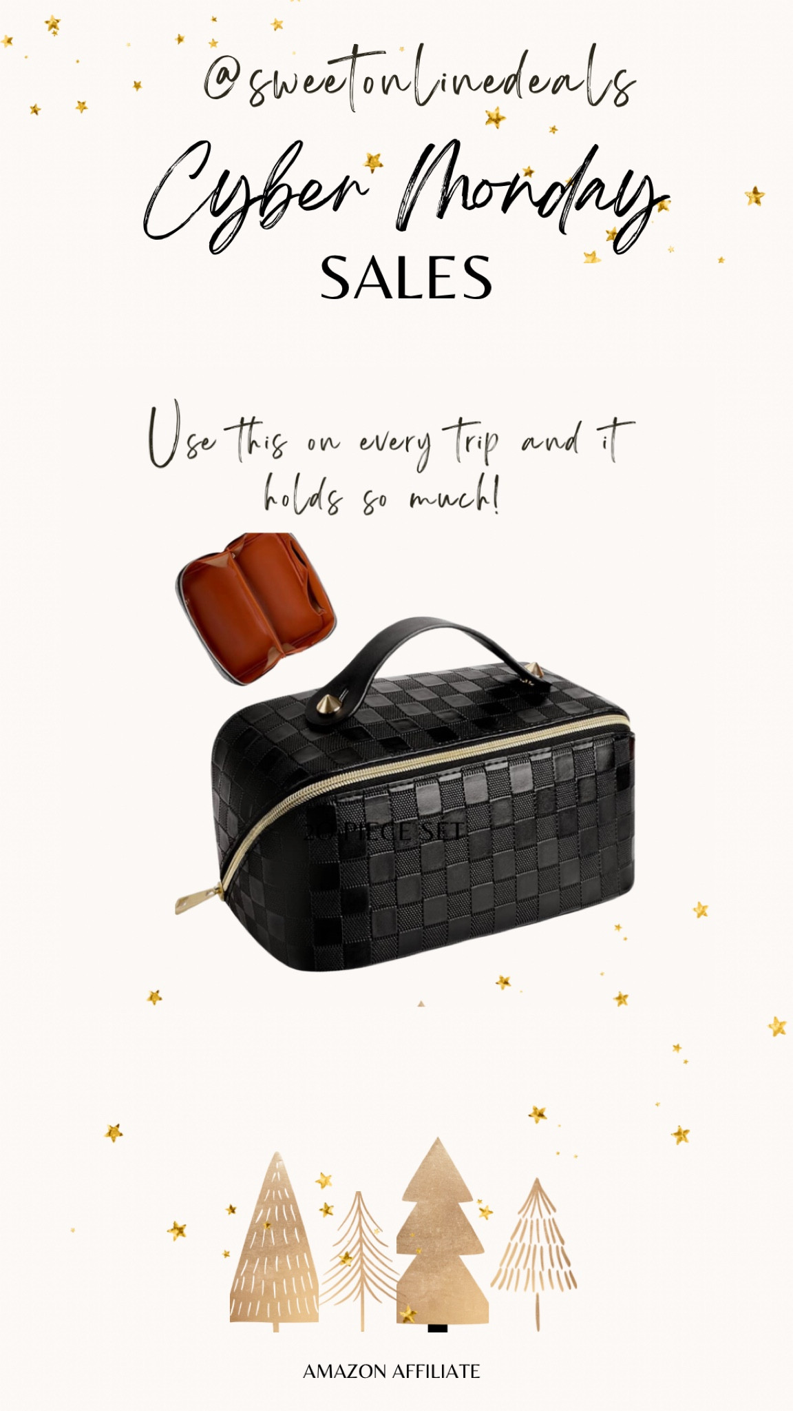 Hey there! Cyber Monday is a goldmine for deals! Check out this spacious makeup toiletry bag on Amazon – perfect for all your vacay essentials. It's a game-changer! 💄✨ #CyberMondayFinds #amazonfinds #amazonmusthaves #amazonprime #cybermonday #christmasgifts

#LTKGiftGuide #LTKCyberWeek #LTKsalealert