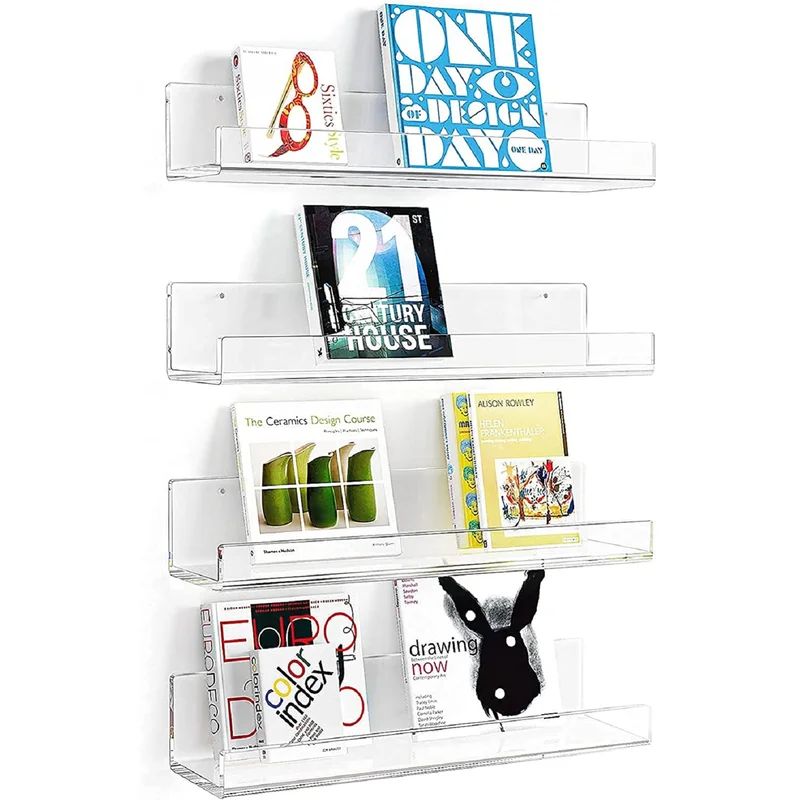 Dayenne 3'' H x 15'' W Plastic Floating Bookcase | Wayfair North America