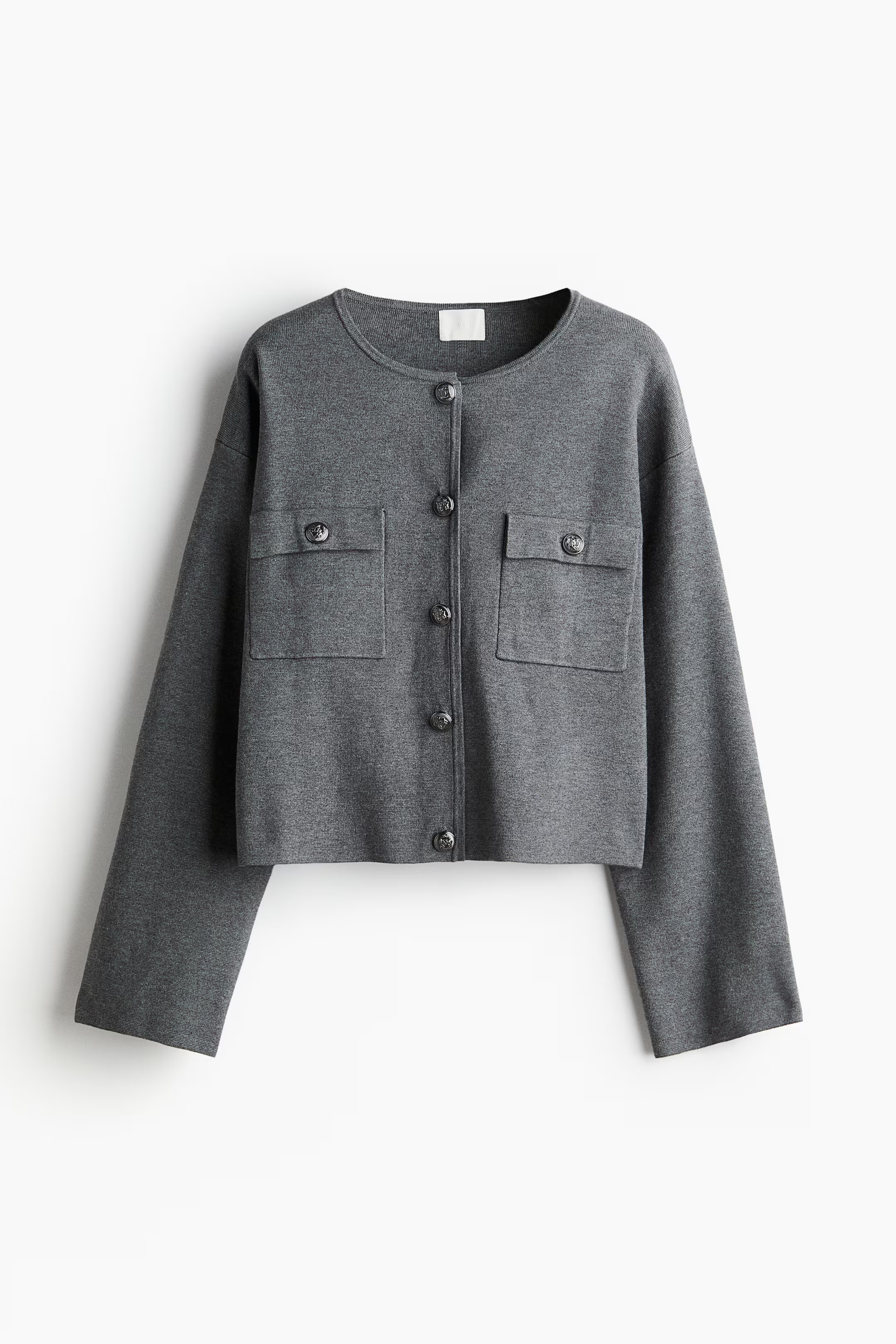 Cardigan mit Taschen - Graumeliert - Ladies | H&M DE | H&M (DE, AT, CH, NL, FI)