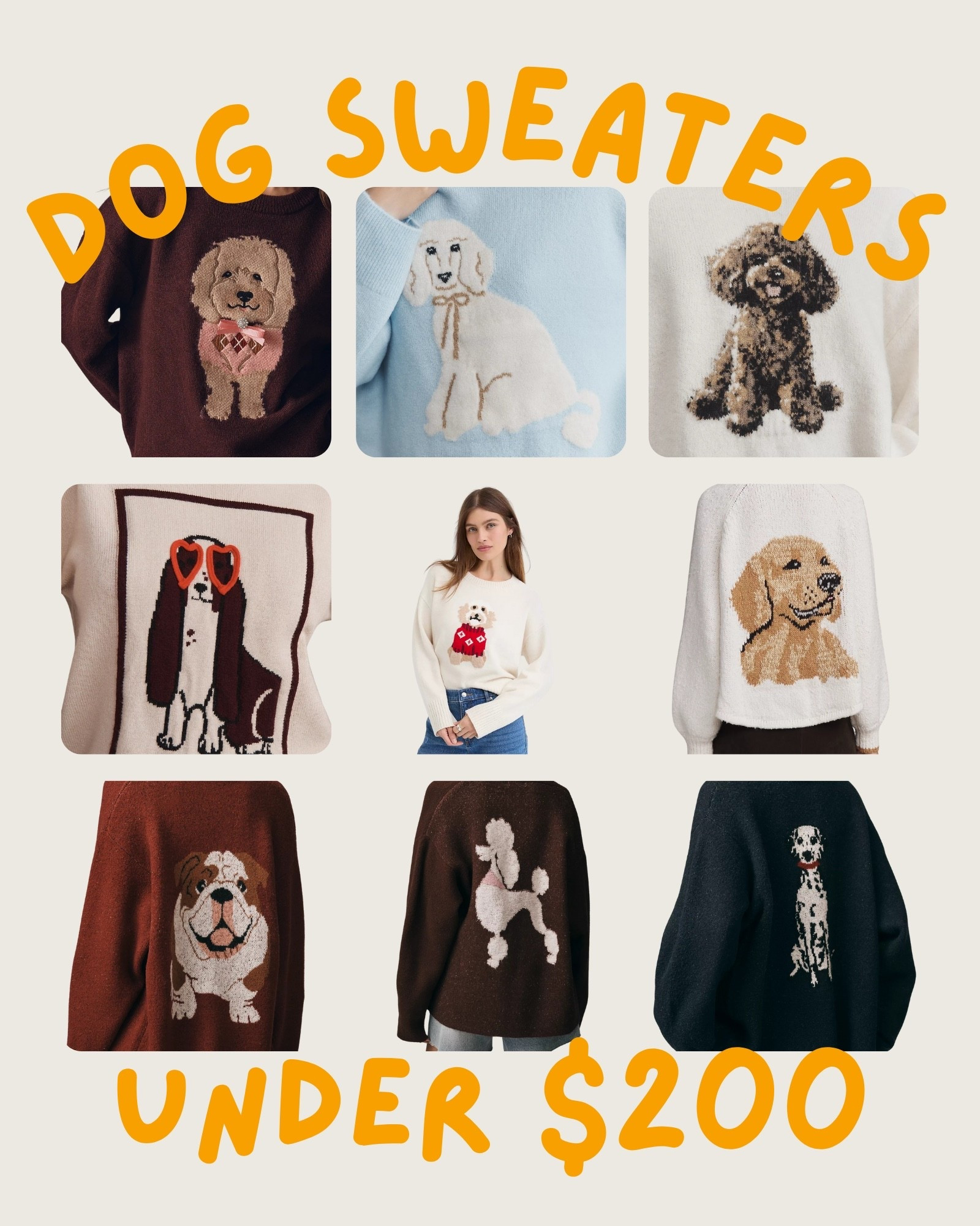 From doodles to dalmatians, these adorable pup sweaters are the perfect mix of whimsical + elevated — and all under $200.

If you’re the girl who talks to her dog like a person (hi, same 🙋🏻‍♀️), these belong in your winter wardrobe. Buttercup & Barklynn approved  🐾🐩✨


#LTKPets #LTKFindsUnder100 #LTKGiftGuide