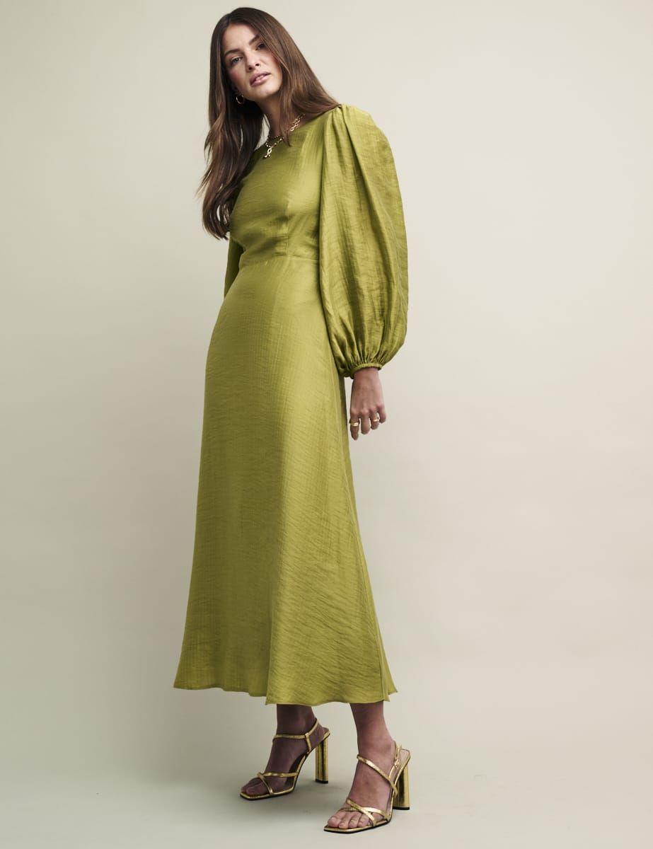 Green Zola Midaxi Dress | Nobody's Child