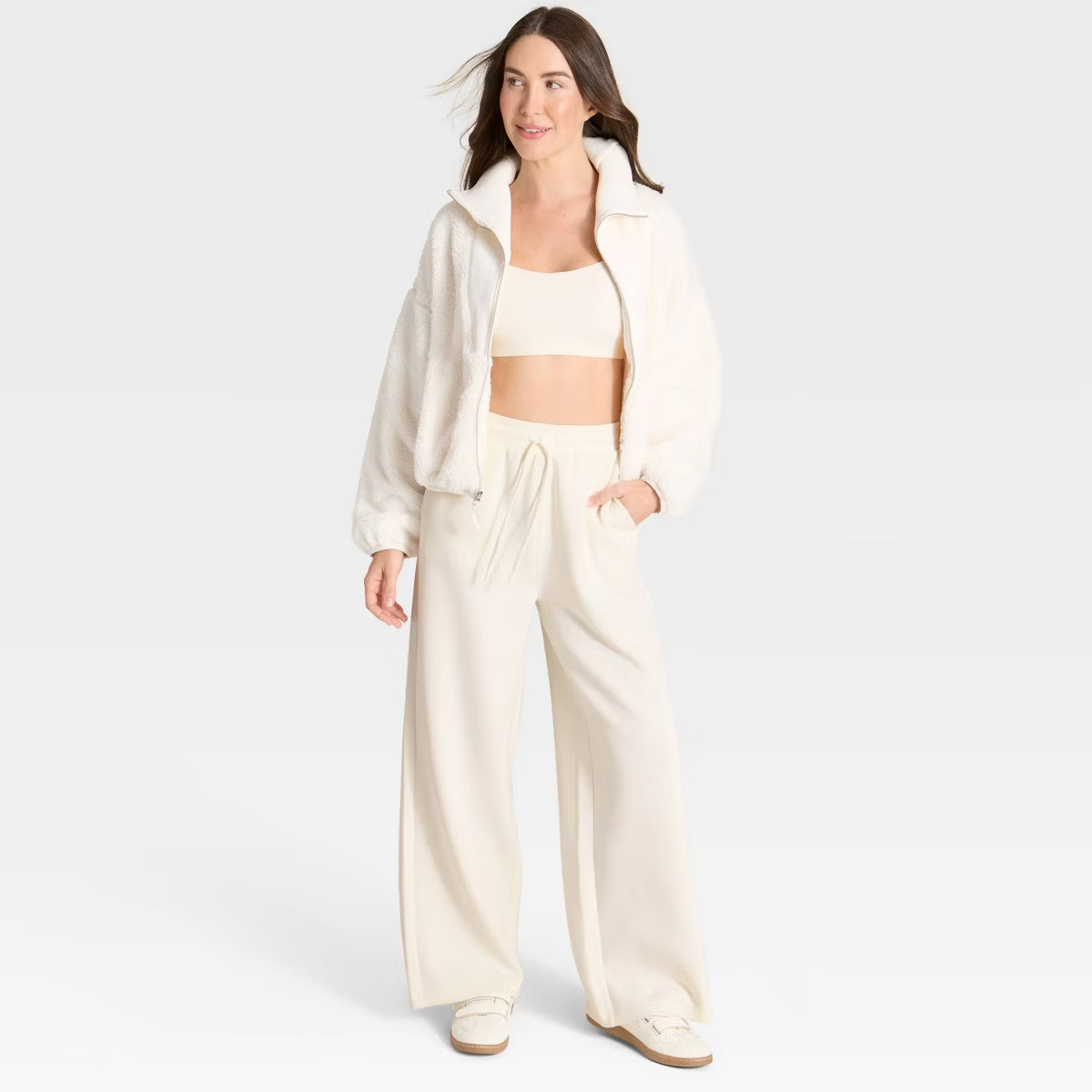 Women's Airy Sleek Wide Leg Sweatpants - All In Motion™ | Target