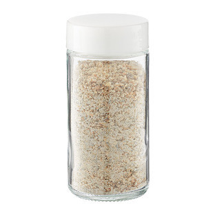3 oz. Spice Bottle w/ White Lid Round | The Container Store