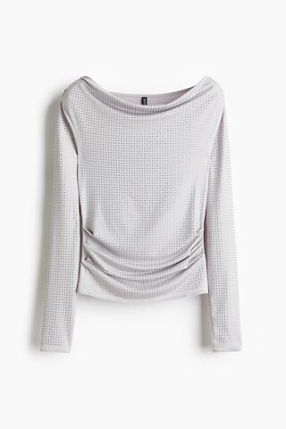 H & M - Embellished Top - Gray | H&M (US + CA)