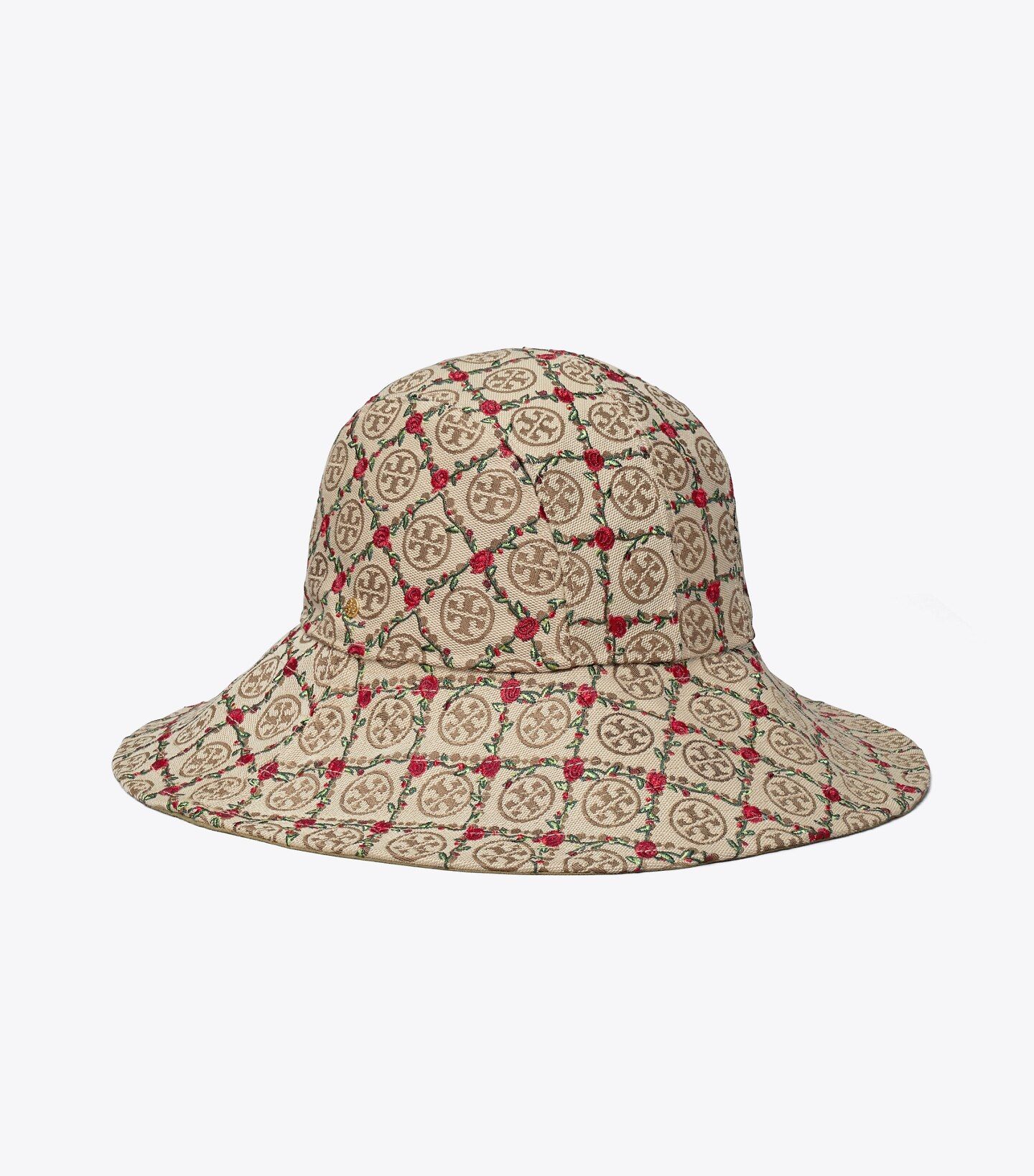T MONOGRAM EMBROIDERED BUCKET HAT | Tory Burch (US)