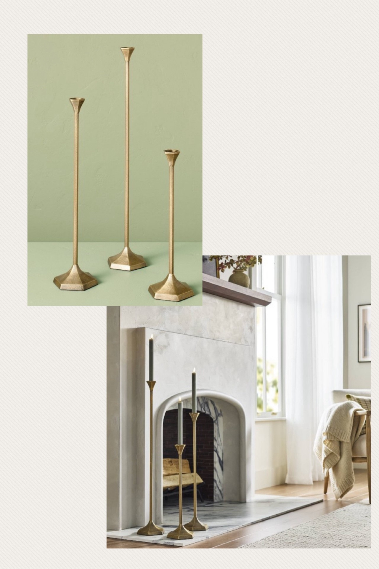 These will totally sell out for the holidays! Floor candlesticks create such a luxe,  cozy vibe!

#LTKFindsUnder50 #LTKHome #LTKSeasonal