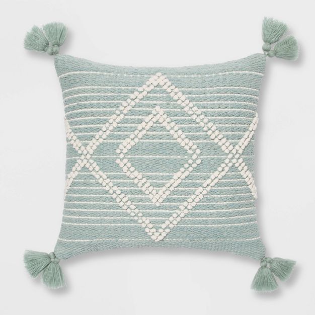 Embroidered Textured Diamond Throw Pillow - Opalhouse™ | Target
