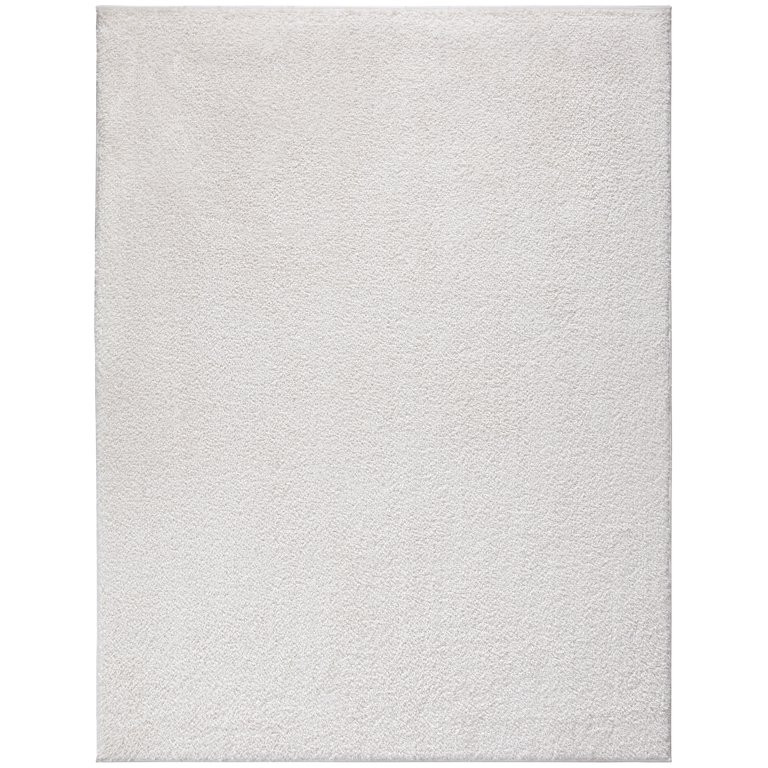 Ottomanson Chimera Non-Slip Rubberback Solid Soft Indoor Area Rug, 5' x 7', Cream | Walmart (US)