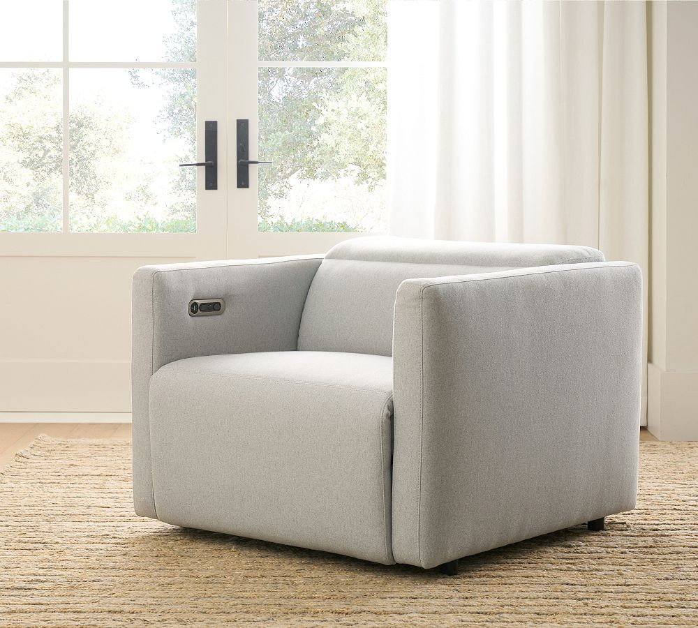 Tucker Upholstered Power Recliner | Pottery Barn (US)