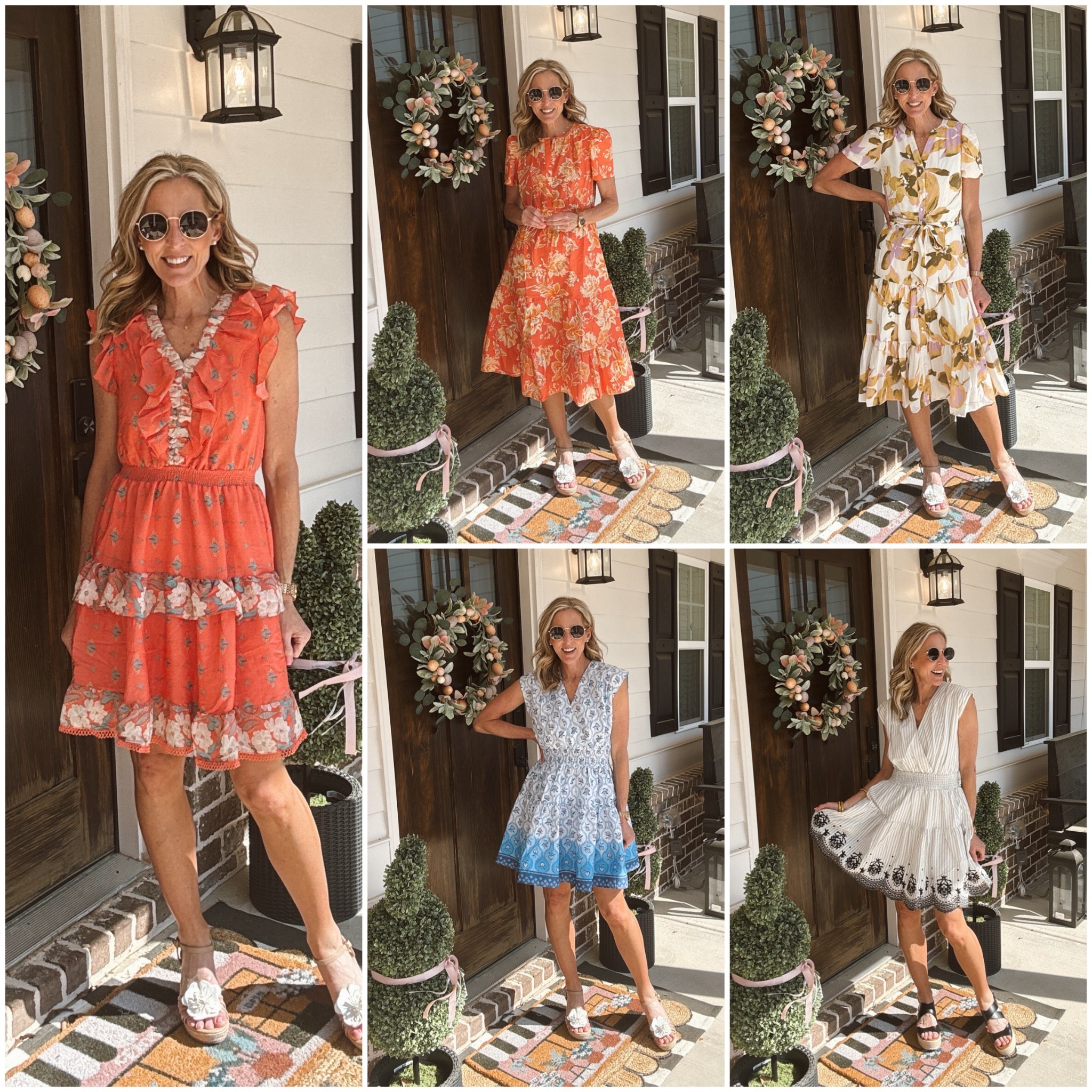 STOP. IT. RIGHT. NOW. WALMART! Whoa!!! Five dresses, all under $25!!!  Comment DRESS and I’ll send you the links.

Honestly,  I cannot get over the details. These Nanette Lepore styles retail for over $150, but Walmart has them for less and they look so elevated. Perfect for Easter, Mother’s Day, graduation parties, and every spring event on your calendar. Wearing an extra small in all and each one comes in multiple color options. These have been some of my best sellers, so grab yours before they sell out. Wearing a size extra small and all.  I am 5 foot five for reference. 