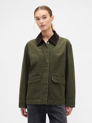 Relaxed Canvas Barn Jacket | Gap Factory