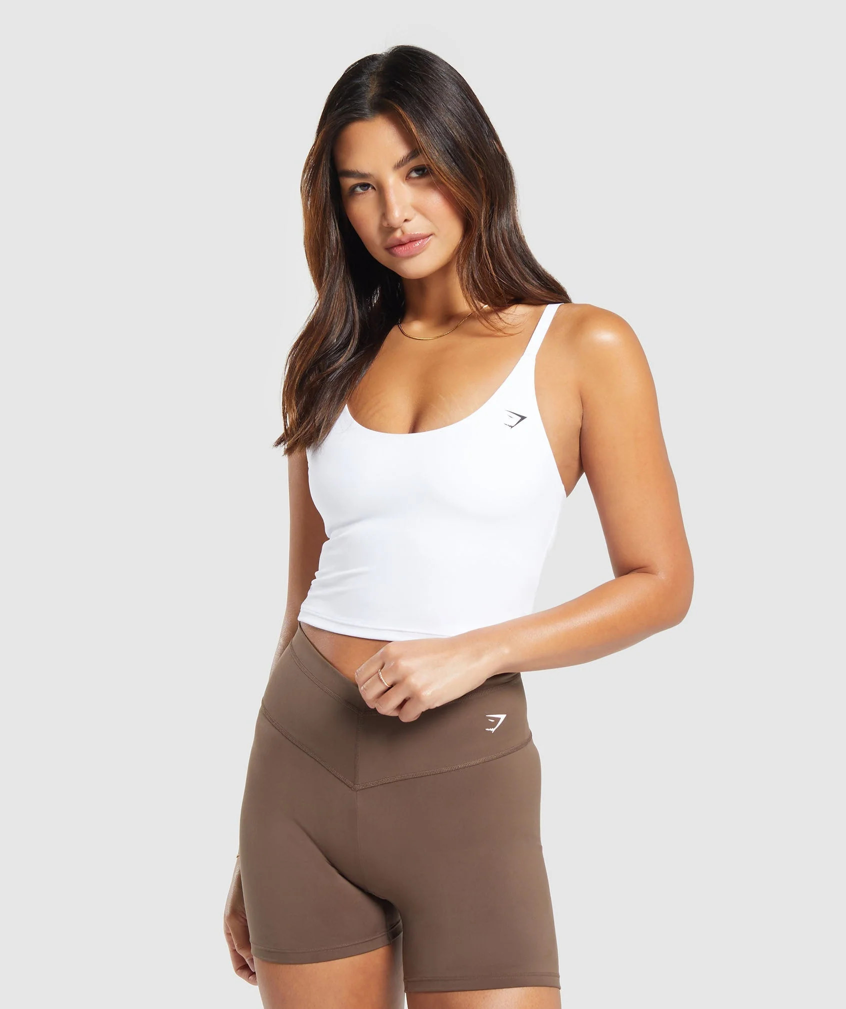 Gymshark Everyday Shelf Cami Tank - White | Gymshark US