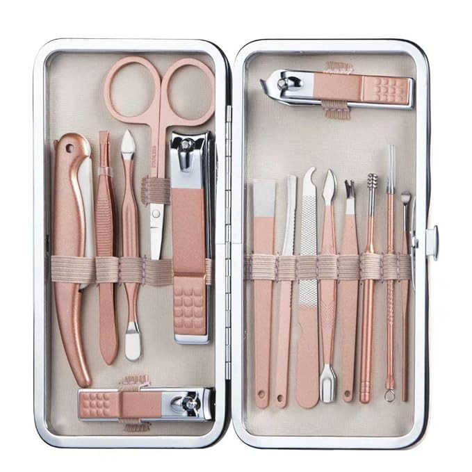 Manicure Set Nail Clippers Pedicure Kit Stainless Steel Toenail Clippers Kit, Men and women Profe... | Amazon (US)