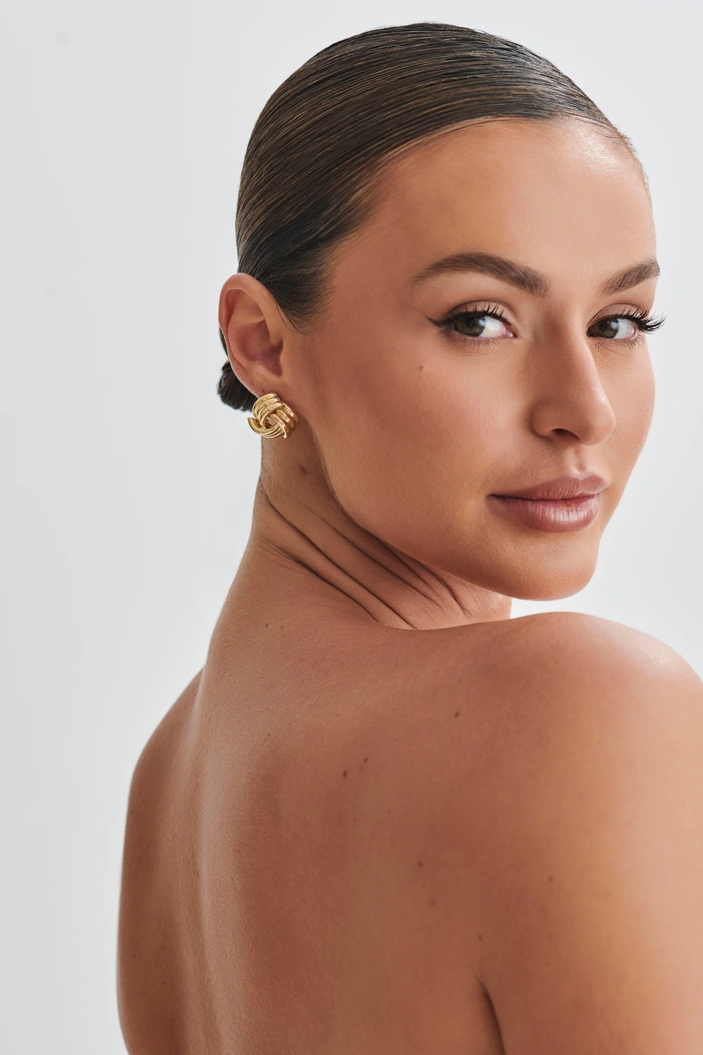 Rowan Knotted Earrings - Gold | MESHKI US
