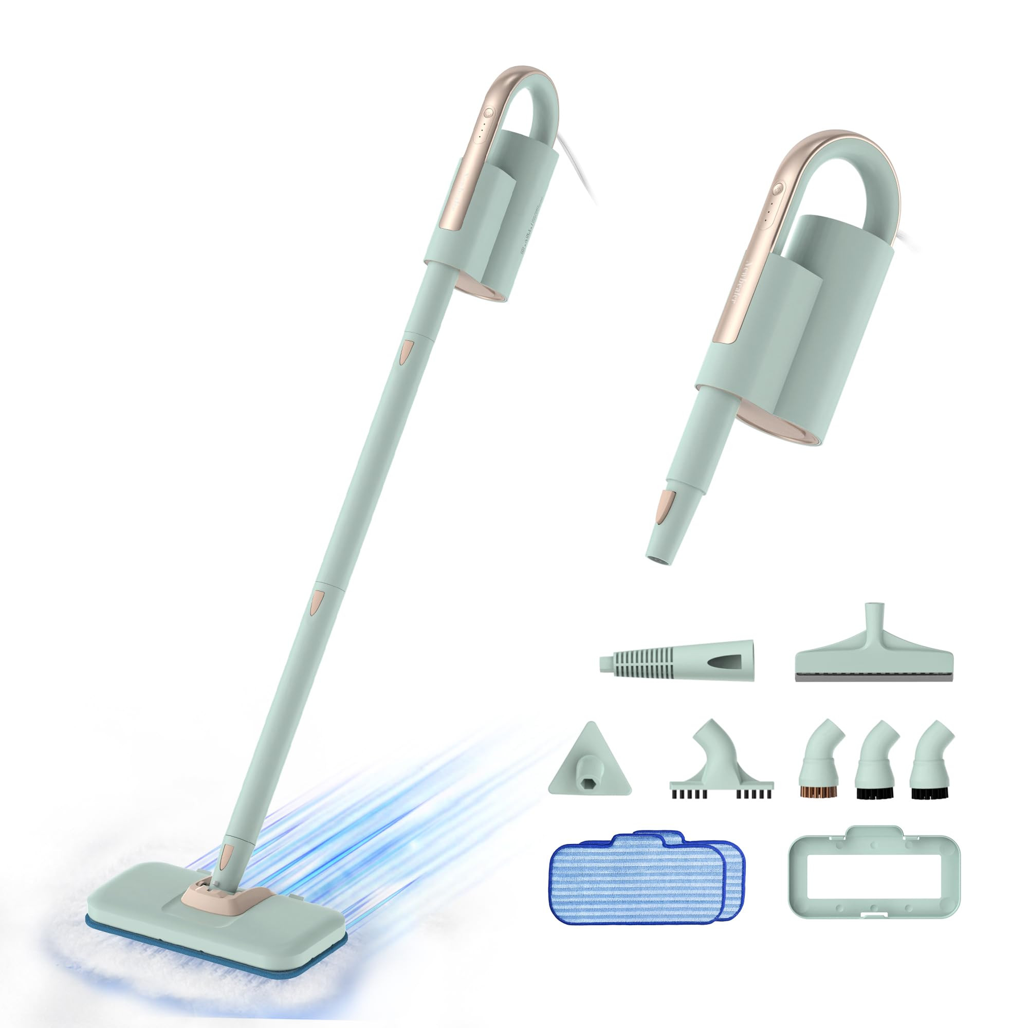 Newbealer Steam Mop & Detachable Handheld Cleaner, 250ml 1200W Powerful Floor Steamer, 3 Adjustab... | Amazon (US)